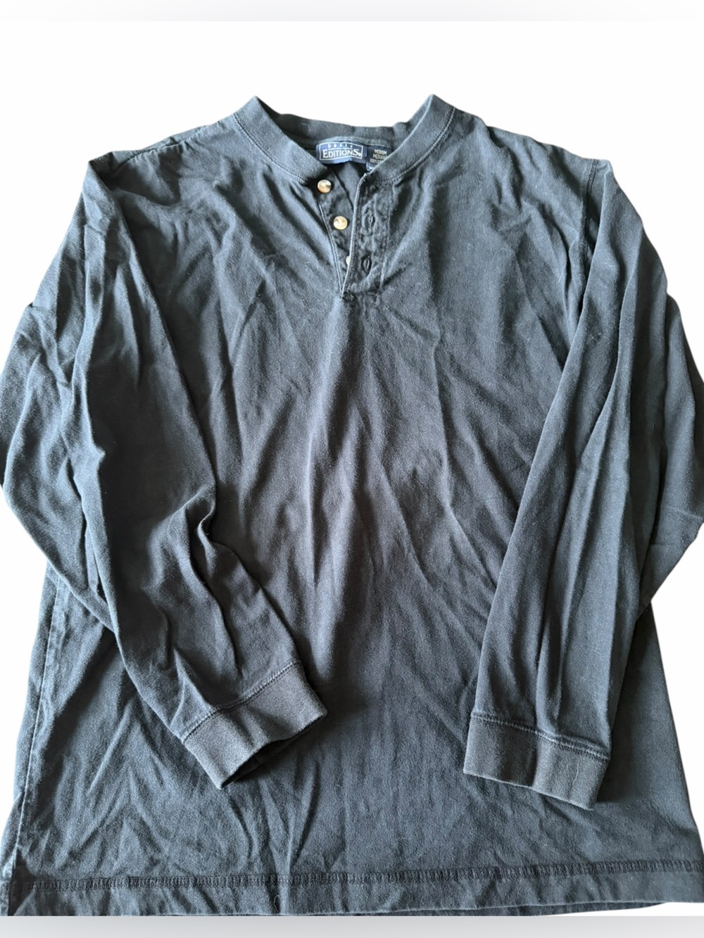 Basic Editions Men's Long-Sleeve Henley